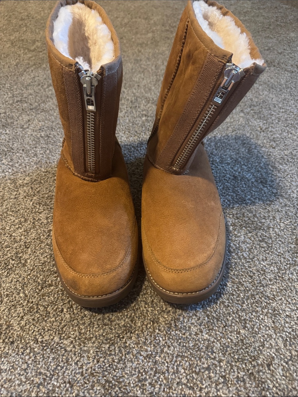 Ugg Phillip Lim Classic Short Zip Men’s boots Suede Chestnut